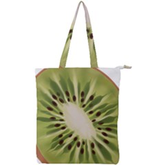 Kiwi Fruit Fresh Green Tasty Food Double Zip Up Tote Bag by Simbadda