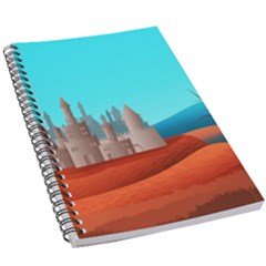 Castle Landscape Mountains Hills 5 5  X 8 5  Notebook by Simbadda