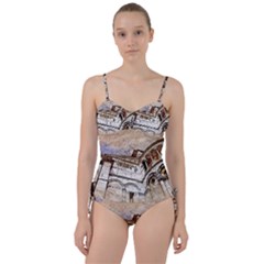 Building Architecture Columns Sweetheart Tankini Set by Simbadda