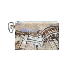 Building Architecture Columns Canvas Cosmetic Bag (small) by Simbadda