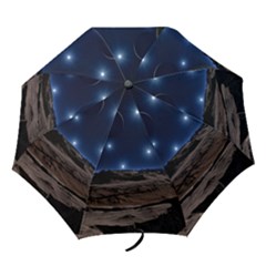 Lunar Landscape Star Brown Dwarf Folding Umbrellas by Simbadda