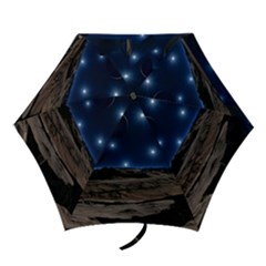 Lunar Landscape Star Brown Dwarf Mini Folding Umbrellas by Simbadda