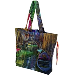 Venice City Italy Architecture Drawstring Tote Bag by Simbadda