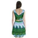 Landscape Nature Art Trees Water Split Back Mini Dress  View2