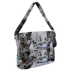 Tree Waterfall Landscape Nature Buckle Messenger Bag by Simbadda