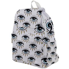 Eyes Pattern Top Flap Backpack by Valentinaart