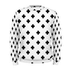 Swiss Cross Pattern Men s Sweatshirt by Valentinaart