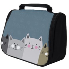 Cute Cats Full Print Travel Pouch (big) by Valentinaart