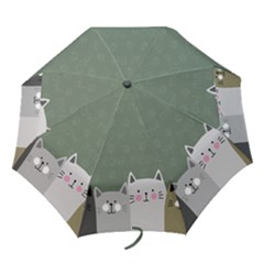 Cute Cats Folding Umbrellas by Valentinaart