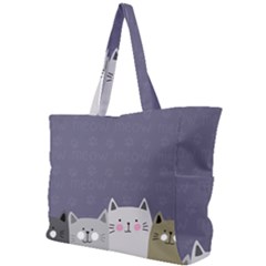 Cute Cats Simple Shoulder Bag by Valentinaart