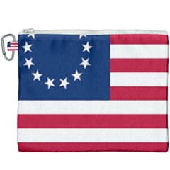Betsy Ross Flag Canvas Cosmetic Bag (xxxl) by Valentinaart