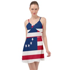 Betsy Ross Flag Summer Time Chiffon Dress