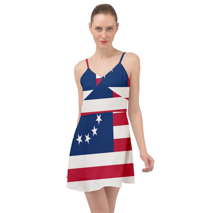 Betsy Ross flag Summer Time Chiffon Dress