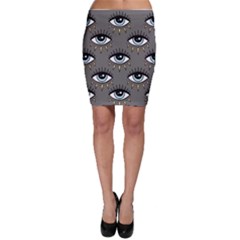 Eyes Pattern Bodycon Skirt by Valentinaart