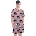 Eyes pattern Men s Mesh Tee and Shorts Set View1