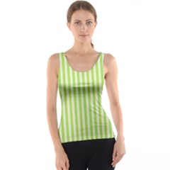 Lime Stripes Tank Top by retrotoomoderndesigns