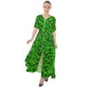 Green Mosaic Waist Tie Boho Maxi Dress View1