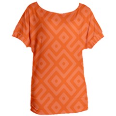 Orange Maze Women s Oversized Tee by retrotoomoderndesigns