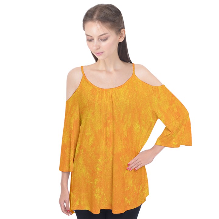 Sunshine Orange Flutter Tees