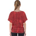 Bright Red Dream V-Neck Dolman Drape Top View2