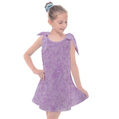 Lavender Elegance Kids  Tie Up Tunic Dress by retrotoomoderndesigns
