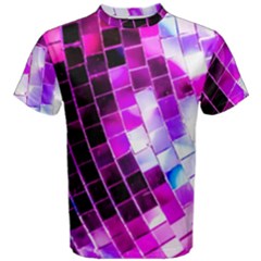 Purple Disco Ball Men s Cotton Tee by essentialimage