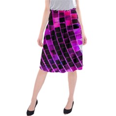Purple Disco Ball Midi Beach Skirt by essentialimage
