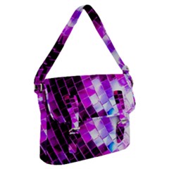 Purple Disco Ball Buckle Messenger Bag by essentialimage