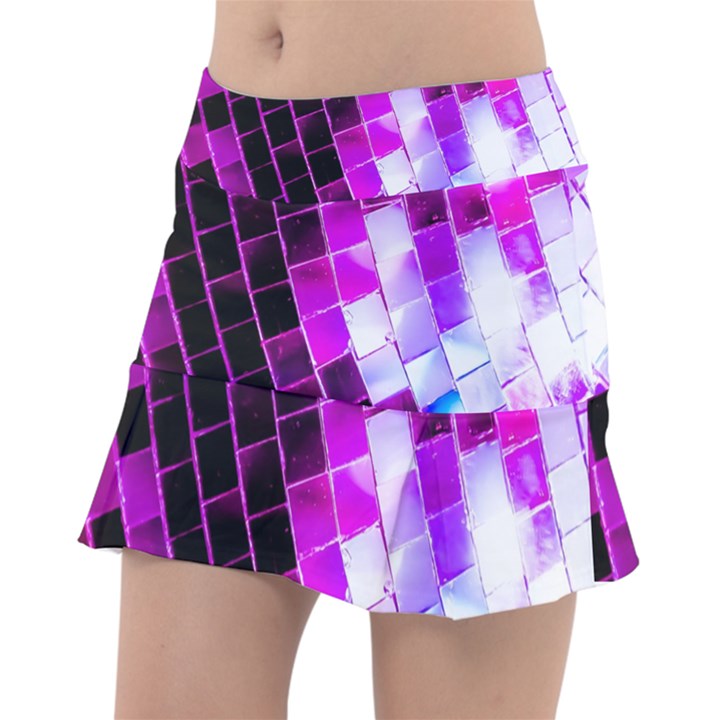 Purple Disco Ball Tennis Skirt