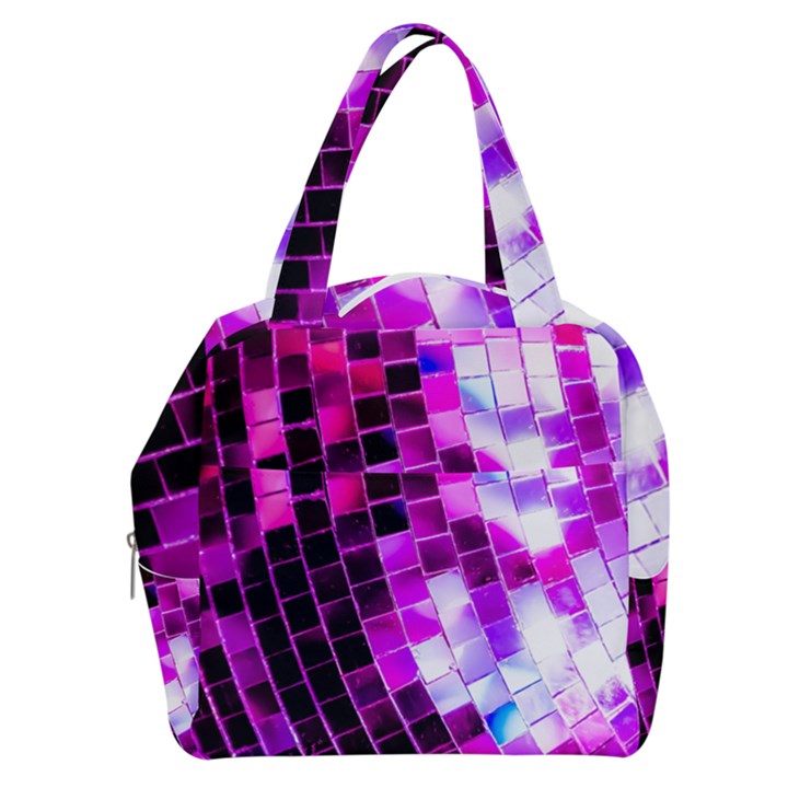 Purple Disco Ball Boxy Hand Bag