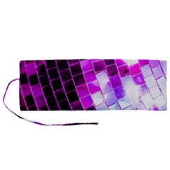 Purple Disco Ball Roll Up Canvas Pencil Holder (m) by essentialimage