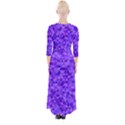 Shades Of Purple Triangles Quarter Sleeve Wrap Maxi Dress View2