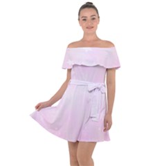 Pink Stars Off Shoulder Velour Dress by retrotoomoderndesigns