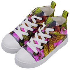 Coleus & Petunia Kids  Mid-top Canvas Sneakers by Riverwoman