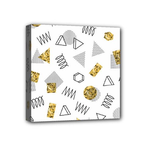 Memphis Seamless Patterns Mini Canvas 4  x 4  (Stretched)