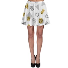 Memphis Seamless Patterns Skater Skirt