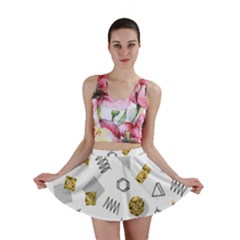 Memphis Seamless Patterns Mini Skirt