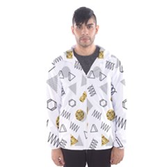 Memphis Seamless Patterns Men s Hooded Windbreaker