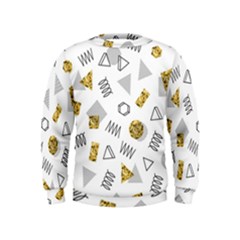 Memphis Seamless Patterns Kids  Sweatshirt