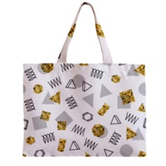 Memphis Seamless Patterns Zipper Mini Tote Bag