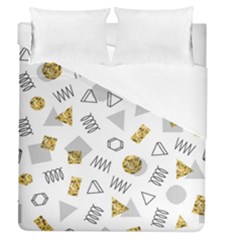 Memphis Seamless Patterns Duvet Cover (Queen Size)