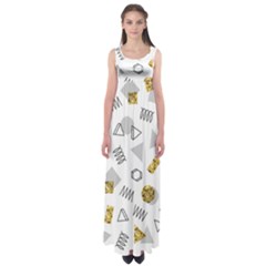 Memphis Seamless Patterns Empire Waist Maxi Dress