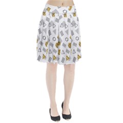 Memphis Seamless Patterns Pleated Skirt