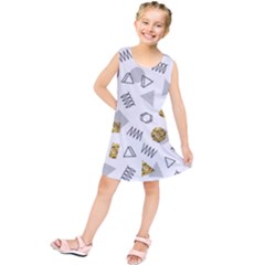 Memphis Seamless Patterns Kids  Tunic Dress