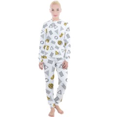 Memphis Seamless Patterns Women s Lounge Set