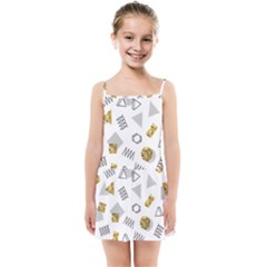 Memphis Seamless Patterns Kids  Summer Sun Dress