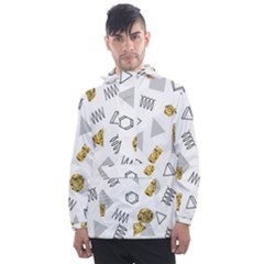 Memphis Seamless Patterns Men s Front Pocket Pullover Windbreaker