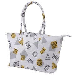 Memphis Seamless Patterns Canvas Shoulder Bag