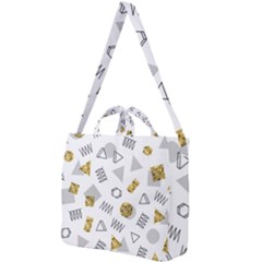 Memphis Seamless Patterns Square Shoulder Tote Bag