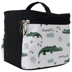 Vector Seamless Pattern With Cute Crocodiles Make Up Travel Bag (big) by Vaneshart